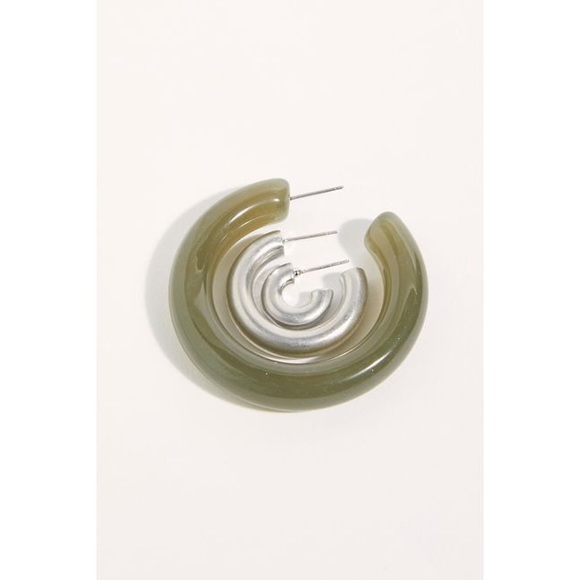 NWT HTF Free People All The Best Hoop Earring Set - Picture 10 of 11